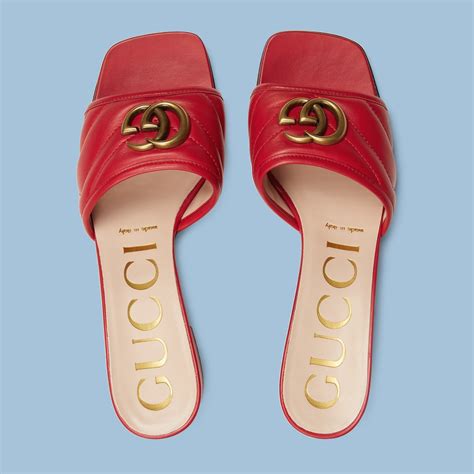 sandalo rosso gucci|gucci sandals.